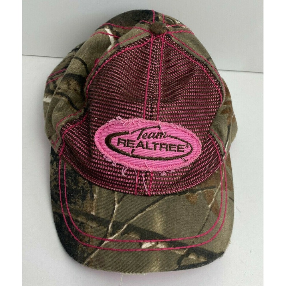 Team Realtree Military Green and‎ Pink Baseball Cap